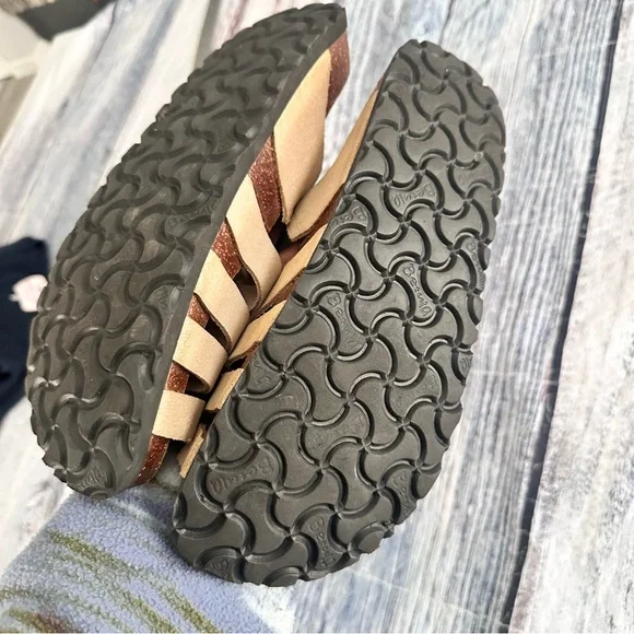 Birkenstock Betula Tan Leather Women's Sandals - Picture 7 of 8